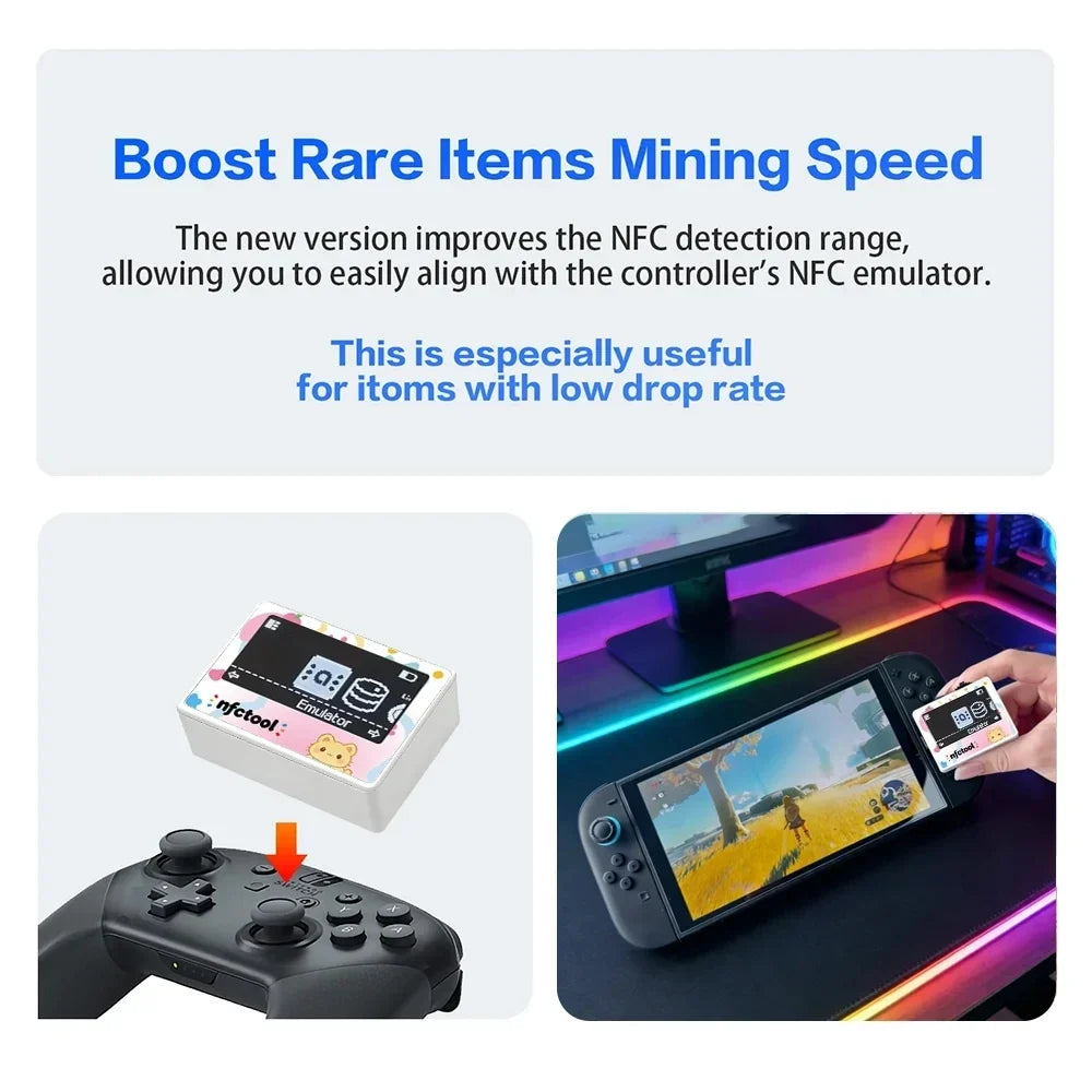 Cute For NFC Emulator Amiibo Rechargeable Switch 3DS Simulator Emulator For Kingdom Tears Simulator Emulator Switch2 Accessories