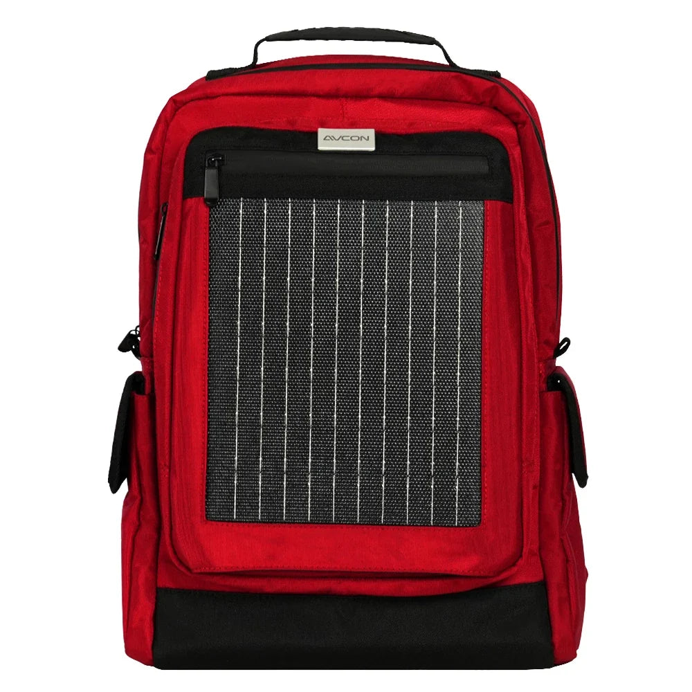 High-tech Unisex Portable Solar Backpack with Charging Port Smart Outdoor Bag Powered by Solar Panels