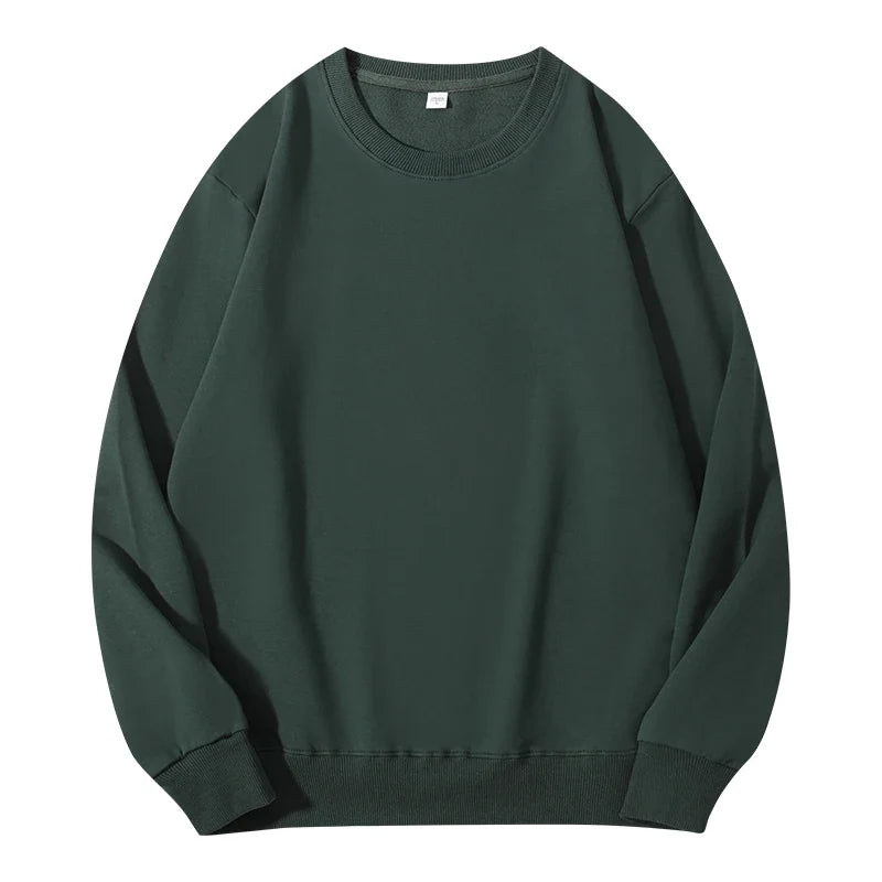 Autumn O-Neck Cotton Women's Sweatshirt Hoodies Basic Loose Casual Women Pullover Solid Sweatshirt Ladies Tops Factory Wholesale