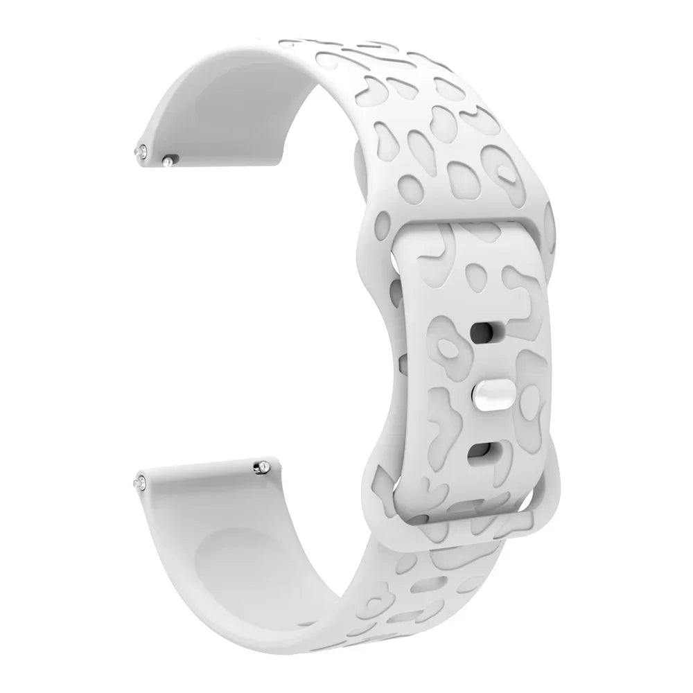 Amazfit Balance, GTR, GTS & Bip Leopard Print Silicone Band