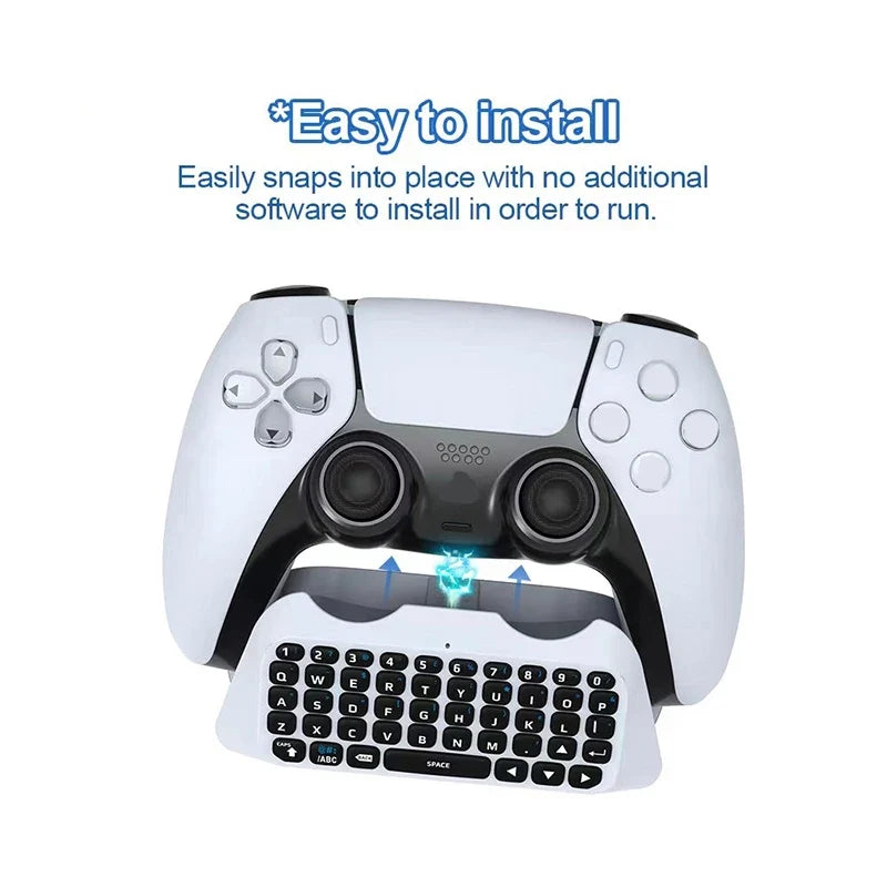 Wireless Bluetooth Keyboard For PS5 Playstation PS 5 Controller Gamepad Gaming Game Pad Accessories Control Command Gamer Kit