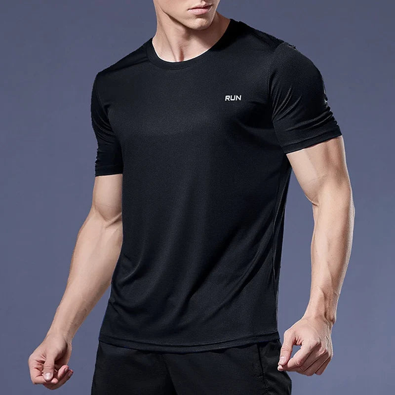 Men Quick Dry Compression Sport Shirt for Gym and Training