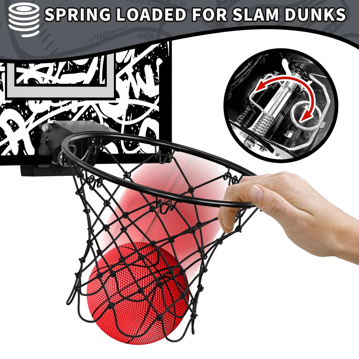 Kids Mini Basketball Hoop With Electronic Scoreboard Ball Sport Backboard Outdoor Indoor Excersise Accessory Funny Game Toys