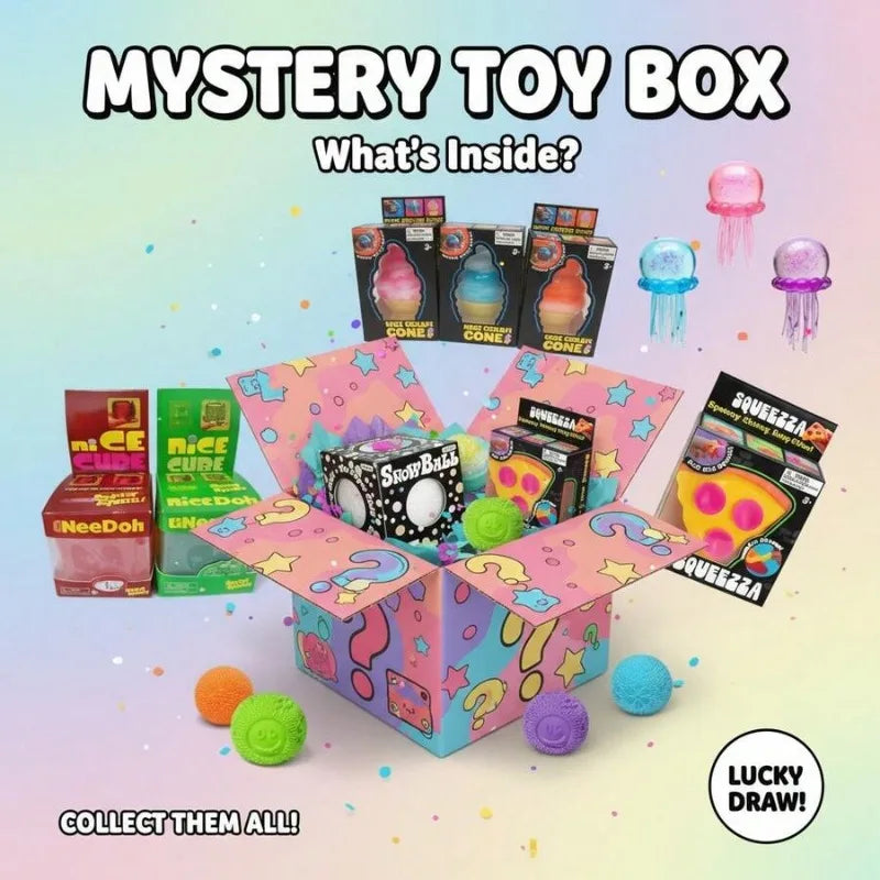 Squishy Cute Food Ocean Blind Box Random Surprise Squeeze Stress Relief Fidget Toy 1Pcs Guaranteed Lucky Set