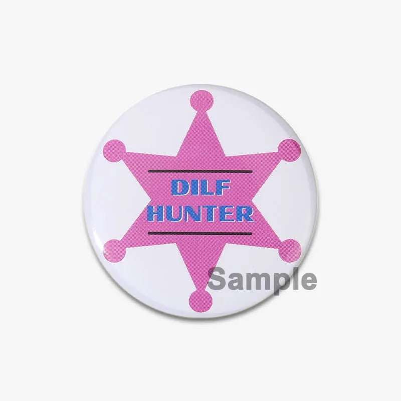 32/44/58mm Creative Round Animal Letter Pins Cartoon Character Funny