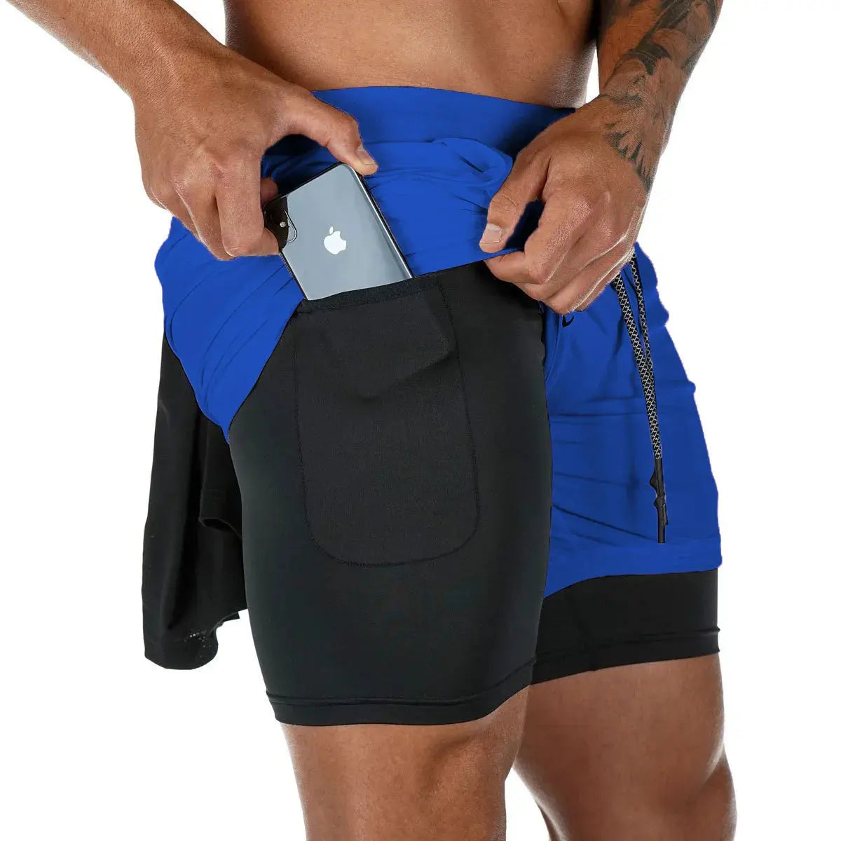 Men's Camo Running Shorts with Built in Liner