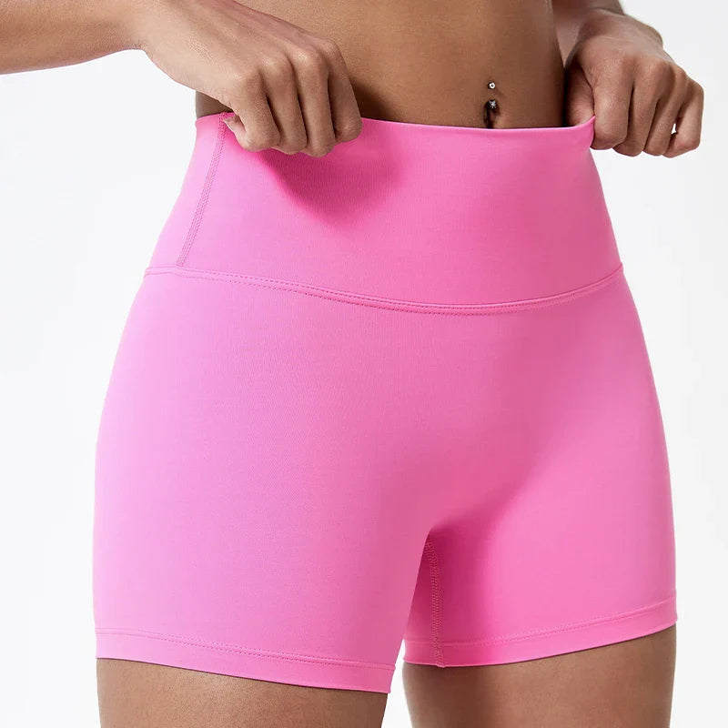 Pantalones cortos de gimnasio tipo leggings con efecto push-up para glúteos de mujer