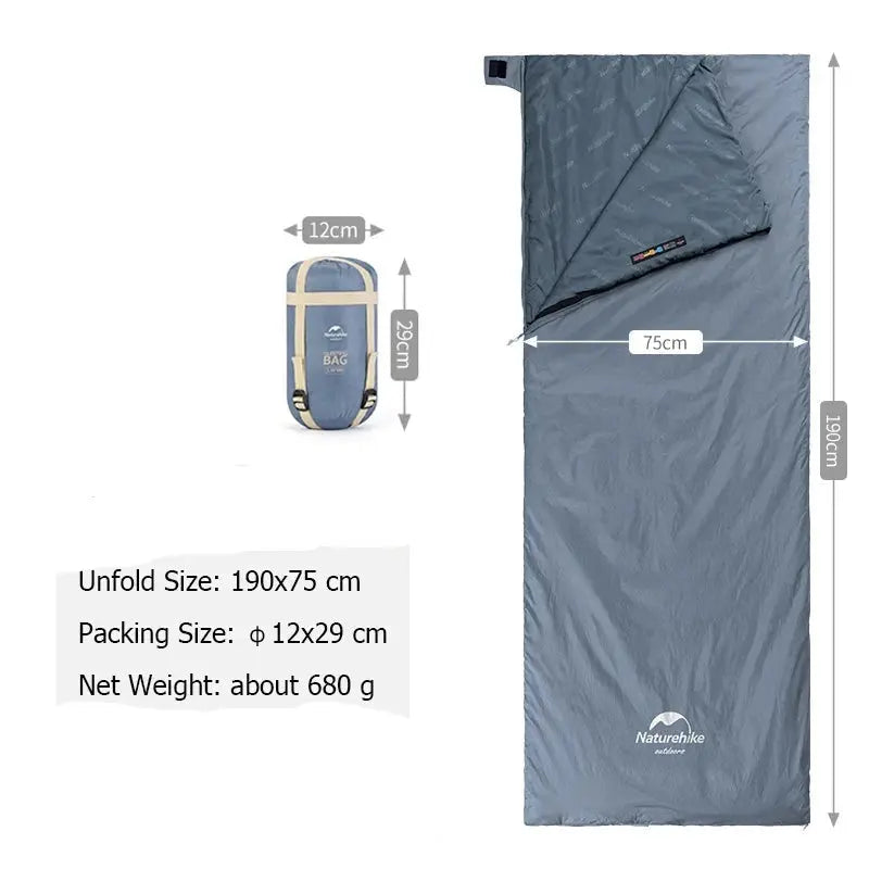 Sleeping Bag Ultralight Cotton Outdoor Hiking Camping