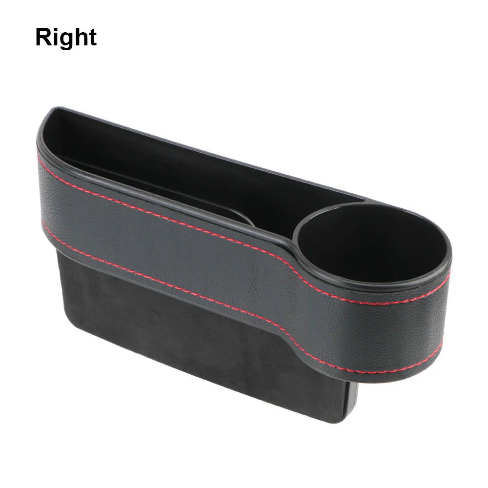 Car Organizer Auto Crevice Pocket Phone Bottle Cups Holder Seat Gap Leather Storage Box Car Accessories,USB Chargers Optional