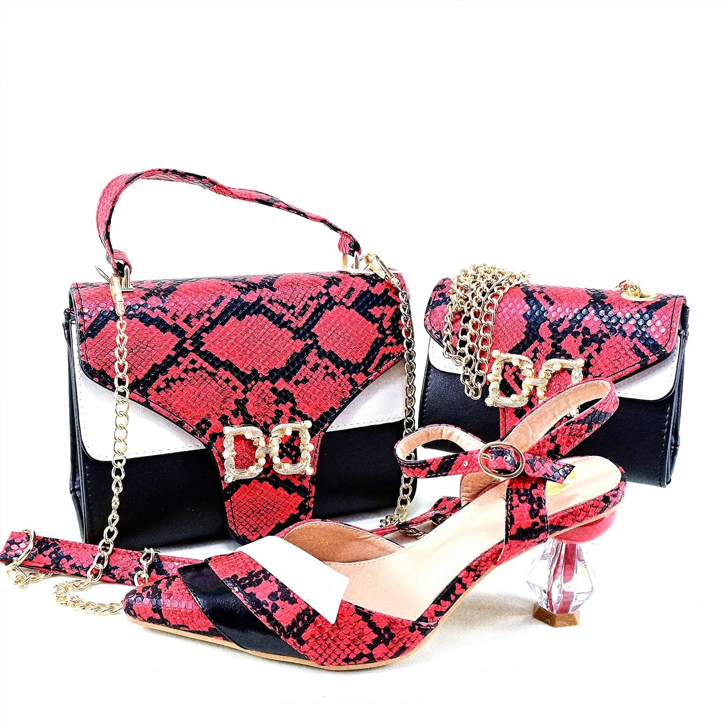 Conjunto a juego de zapatos y bolso HRT1-37