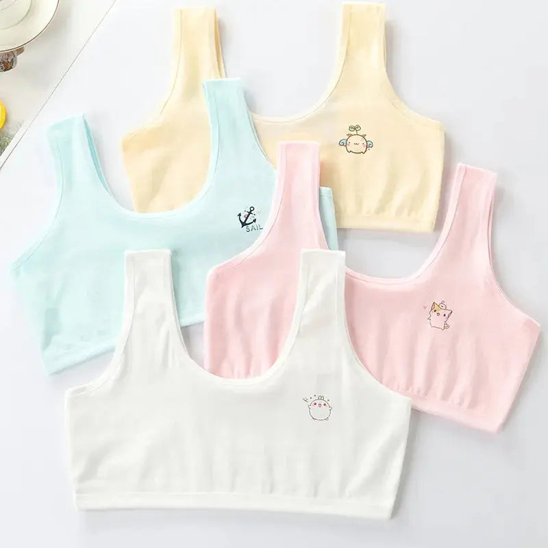 Soft Cotton Training Bras for Young Girls