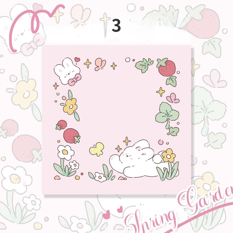 Libretas de notas de Conejo Floral