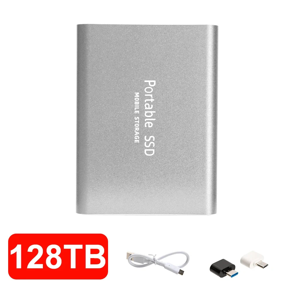 16TB High‑speed Portable External SSD USB 3.1 Type‑c External Hard