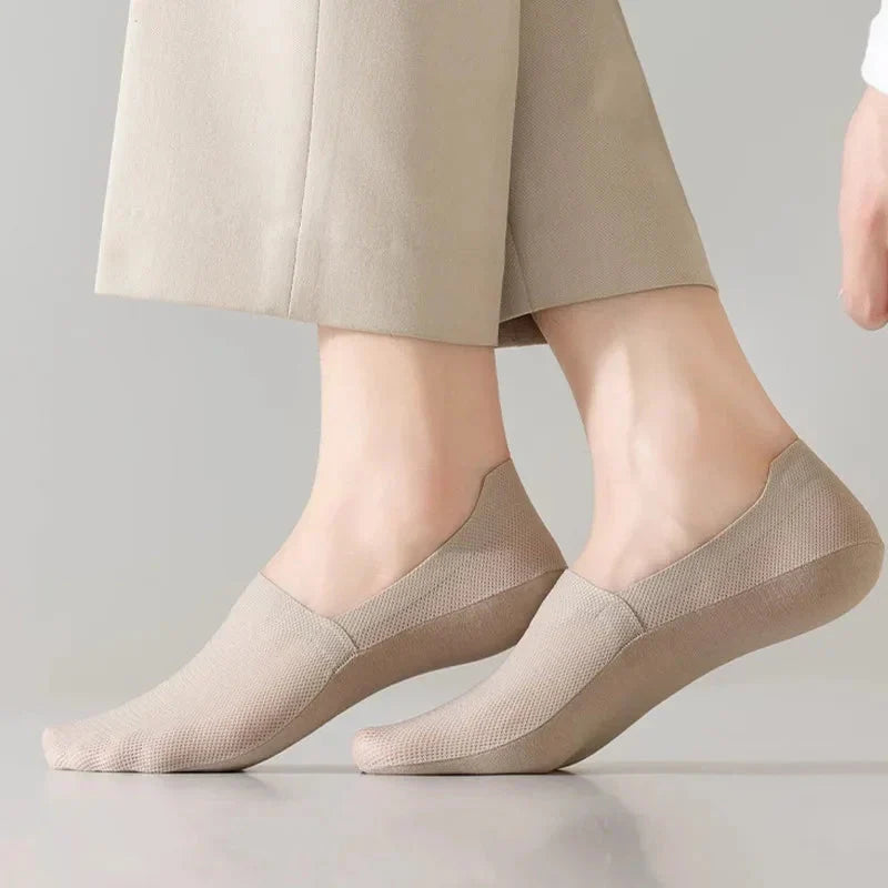 3-Pack Invisible Boat Socks – Breathable Low-Cut Socks
