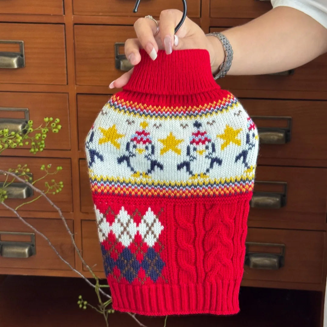 New Christmas Sweater for Small Medium Dog Warm Sweater Clothes for Dog Cat Party Wear