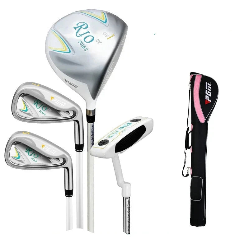 Women's 4-Piece Golf Club Set with Bag  Irons  Wood  Driver  Putter