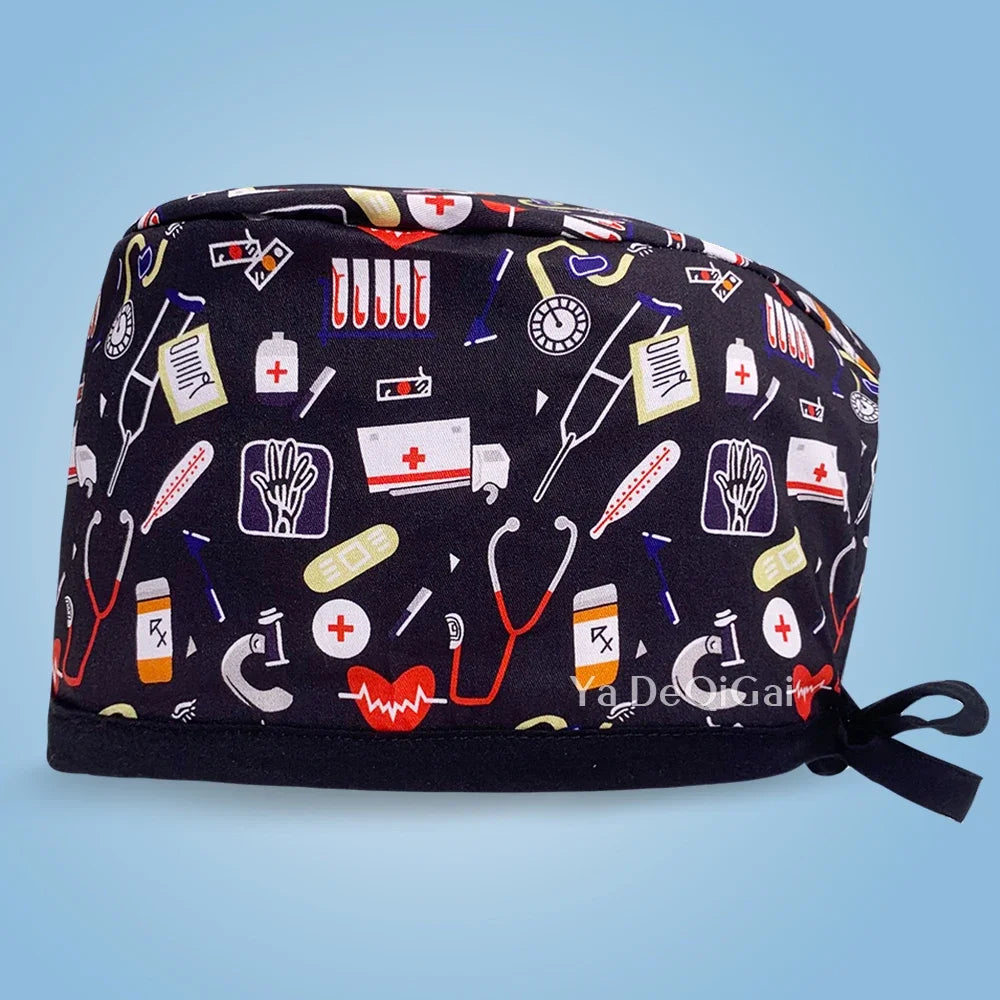 Gorro Quirúrgico Estampado de Dibujos Animados