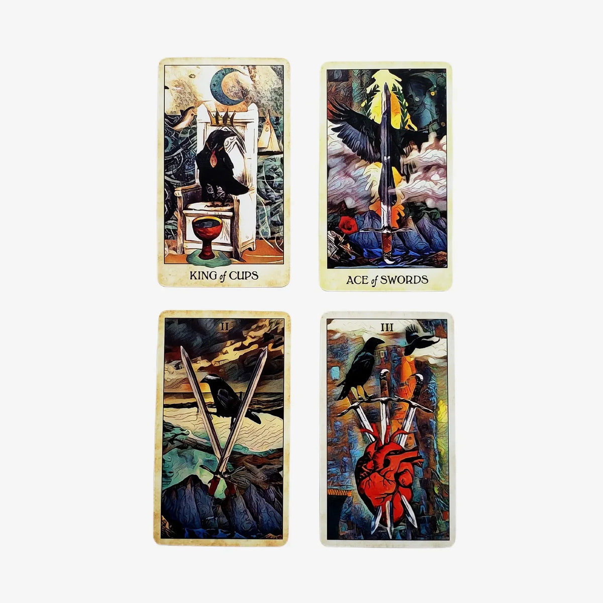 1Pcs Deck Tarot Crow tarot cards Divination English version Tarot Deck Card Oracle Card Board Game for Adult with PDF Guidance