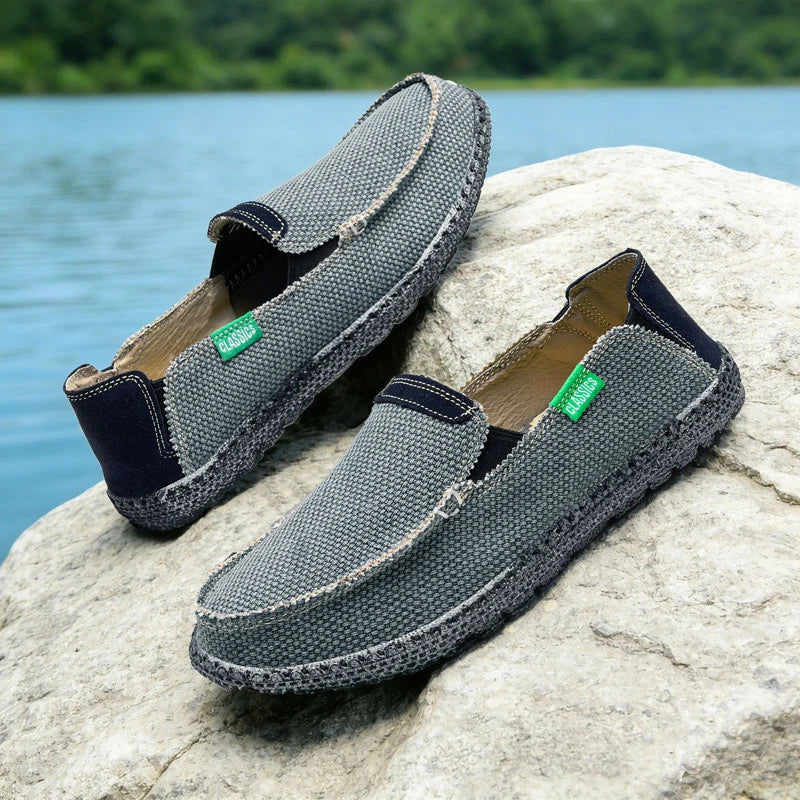 Men’s Loafers Slip-Resistant Casual Footwear Designed for Urban Lifestyle  Lace-Free Design for Comfortable Barefoot Wear