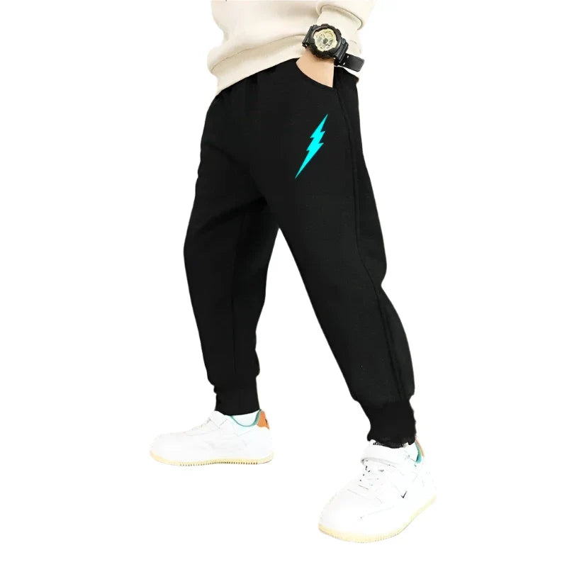 Boys' Luminous Joggers with WiFi Print