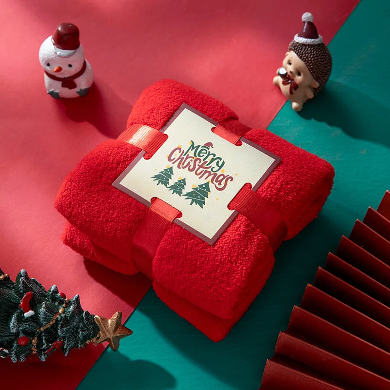 Christmas Face Towel, , Souvenir, Creative Gift Towel, Soft and Highly Absorbent Pure Cotton Material, Perfect for  Bathroom