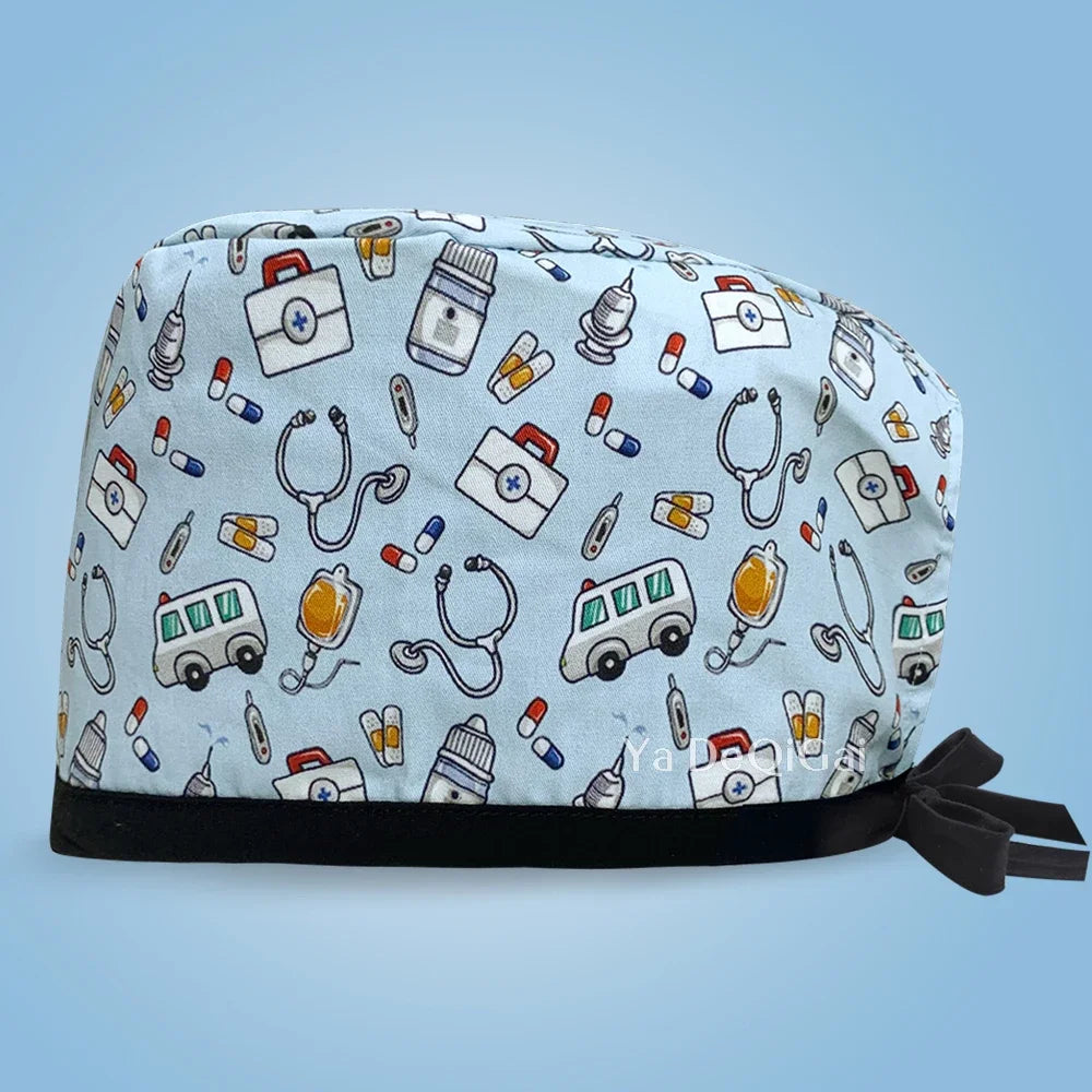 Gorro Quirúrgico Estampado de Dibujos Animados