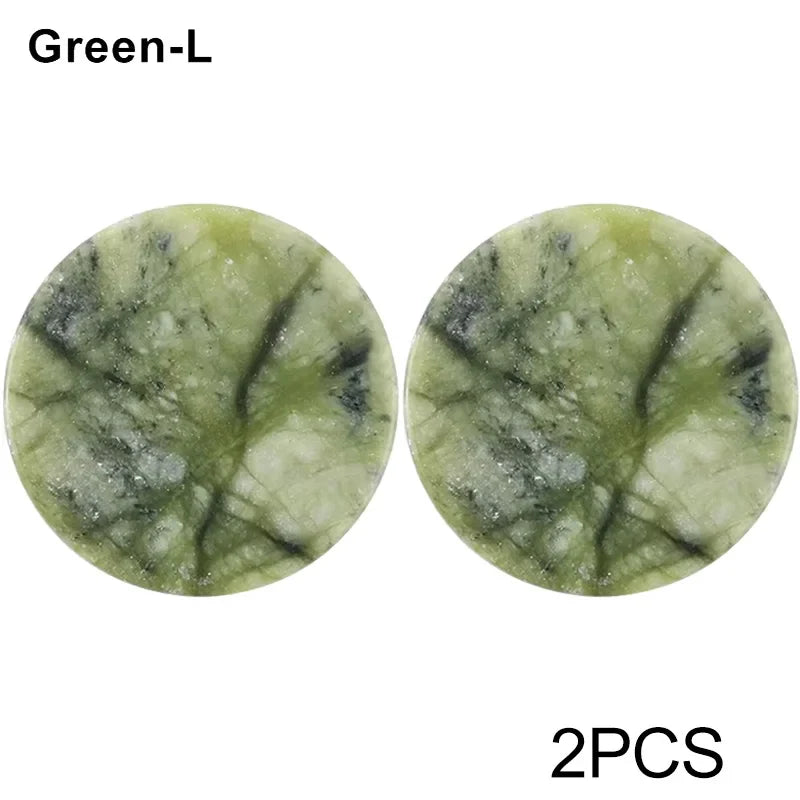 Glue Pallet Eyelashes Extensions Pink Green Jade Stone Reusable False Eye Lashes Adhesive Pallet Pad Holder Makeup Accessories