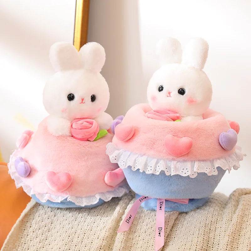 Conejo de peluche de ramo