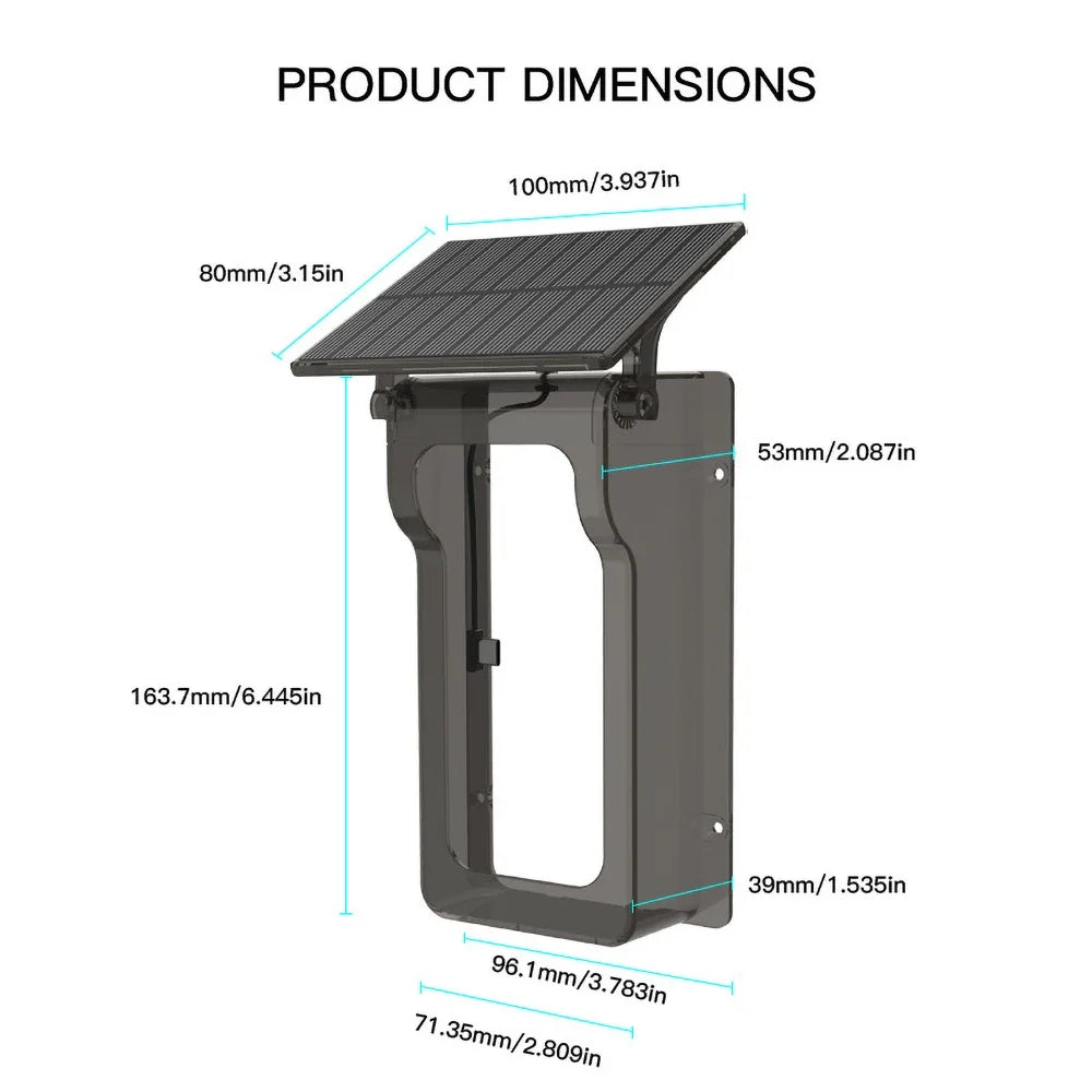 WiFi Solar Charging Wireless Video Doorbell Smart Wireless Intercom Waterproof Voice Changing Intercom Monitoring Camera
