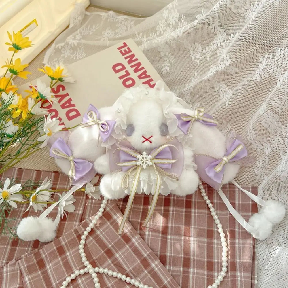 Bolso de peluche Conejo y Lazos