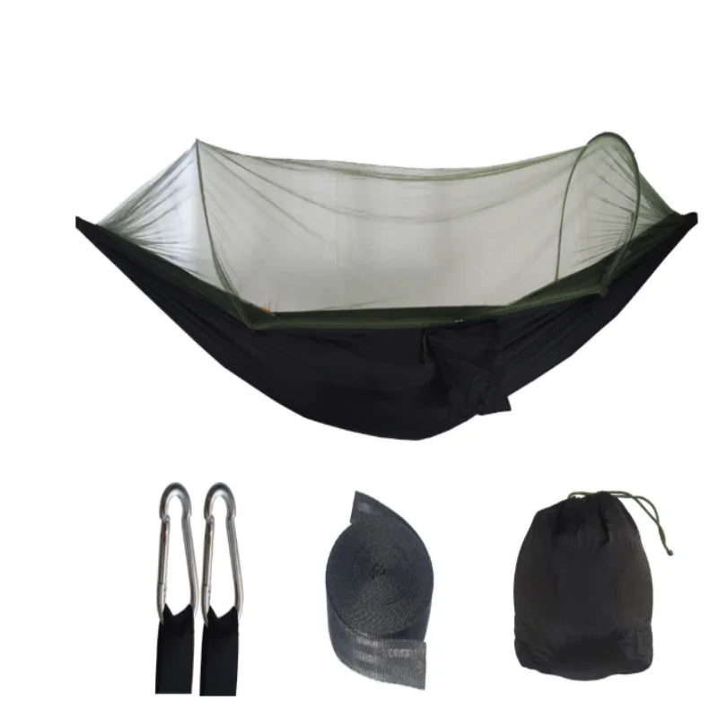 Portable outdoor camping hammock, mosquito net bed, sleeping tent, camping bed, hanging tent, travel shelter, ultralight hammock