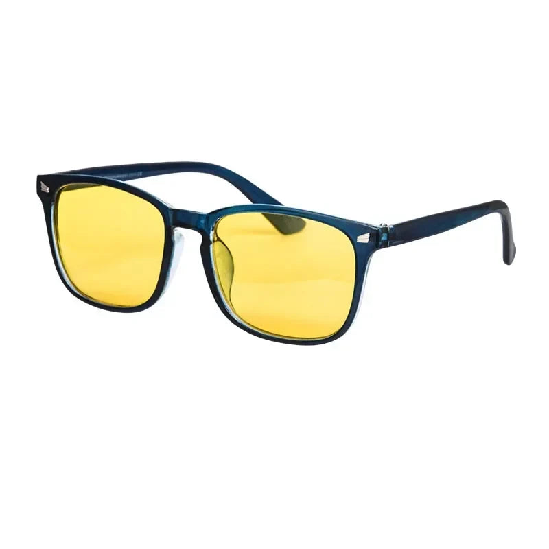 SHINU Men’s glasses blue light blocking computer glasses Yellow Orange lenses glasses for work game red lenses for better sleep