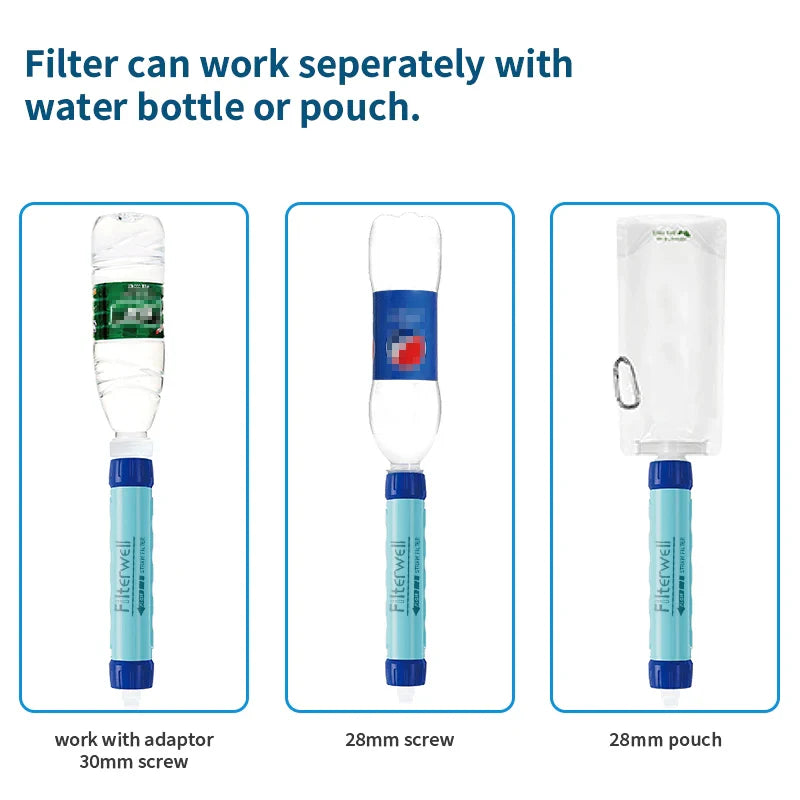Bolsa de agua con pajita filtradora Filterwell de 6L