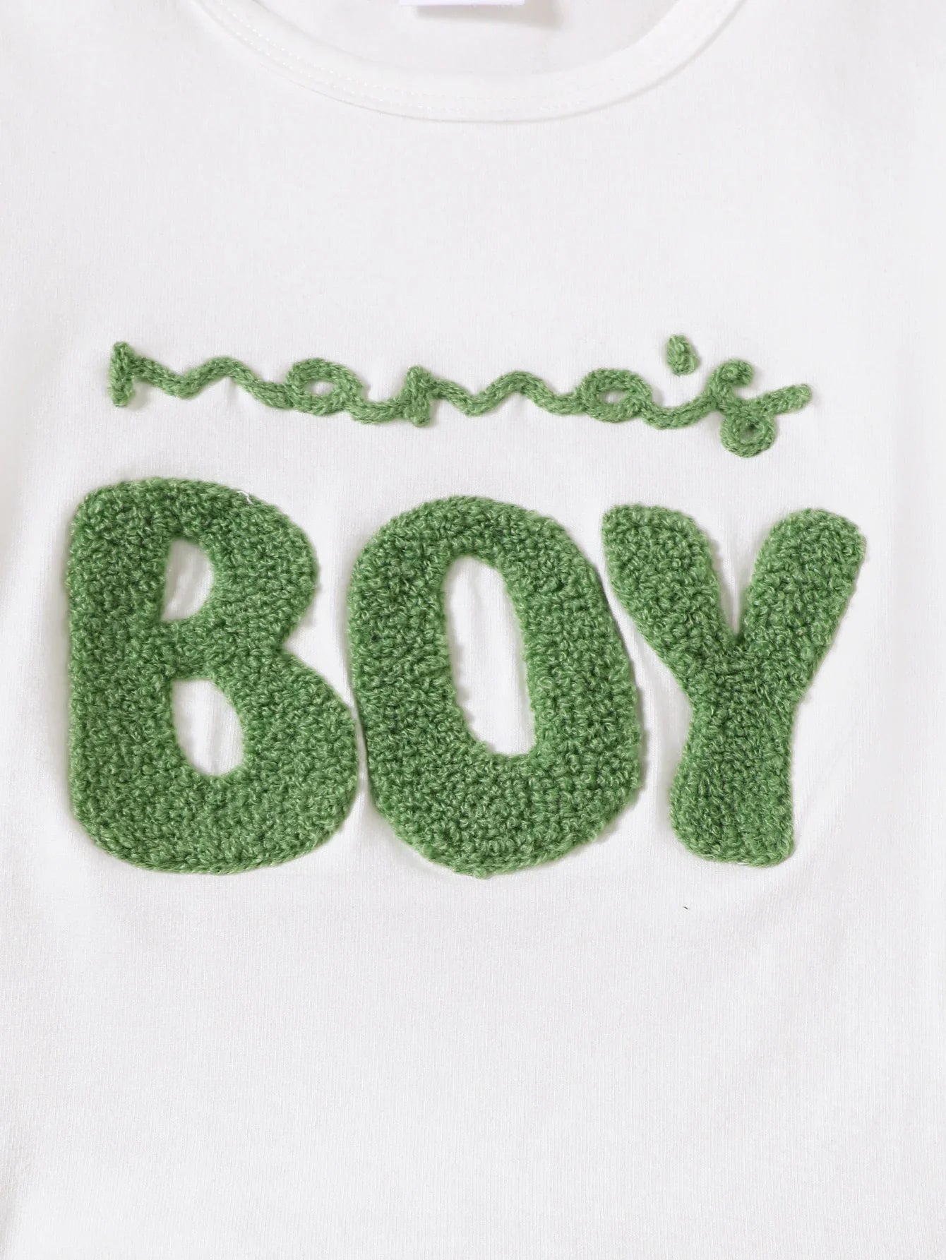 2pcs Baby Boy Set Mom's Boy Letter Pattern Short Sleeve+shorts Set