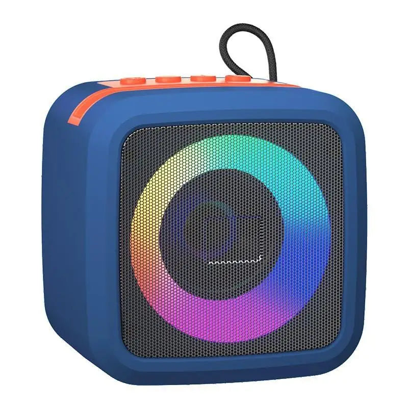 Mini Portable Bluetooth Speaker With Phone Holder, RGB Lights, Super Bass & 10H Playtime For Travel