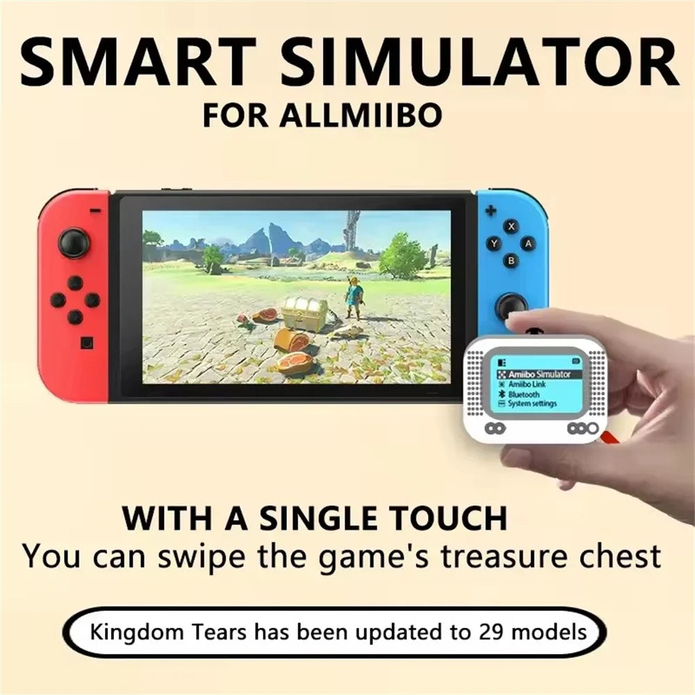 For Amiibo Emulator NFC Smart Game Simulator Infinite Card Swipe Universal For Switch2/Switch WiiU 3DS Portable Reader Writer