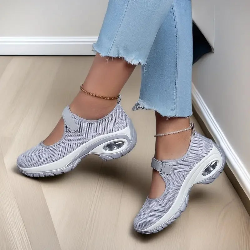 Women Casual Shoes Sandals Breathable Increase Platform Shoes Modern Non-slip Soft Light Plus Size 41 42 43 Convenient Outside