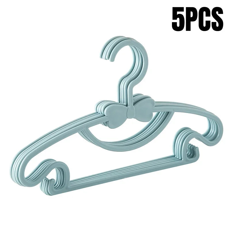 5-50pcs Baby Hangers Plastic Kids Clothes Storage Hanger for Nursery