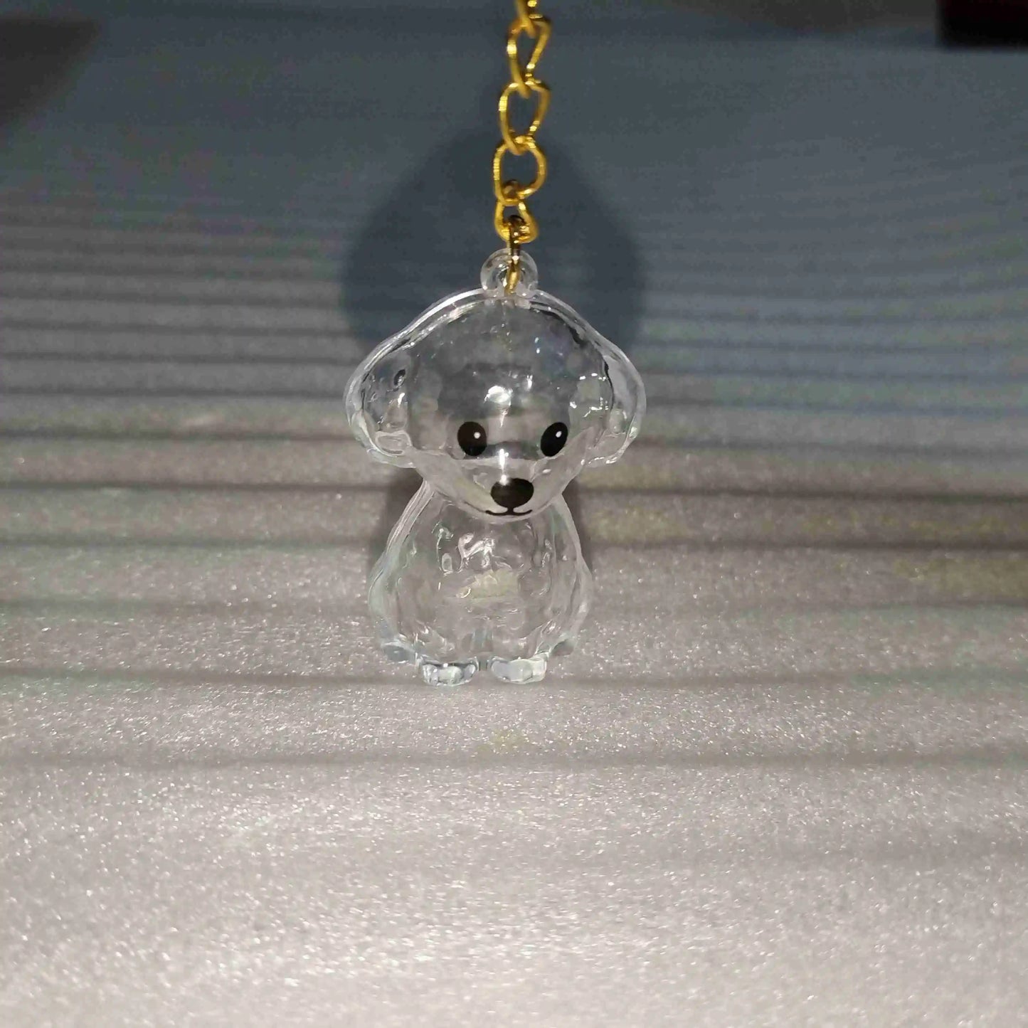 Transparent Dog Fur Storage Pendant Handmade Design DIY Backpack Accessories Portable Souvenirs Keychain Fur Storage Capsule