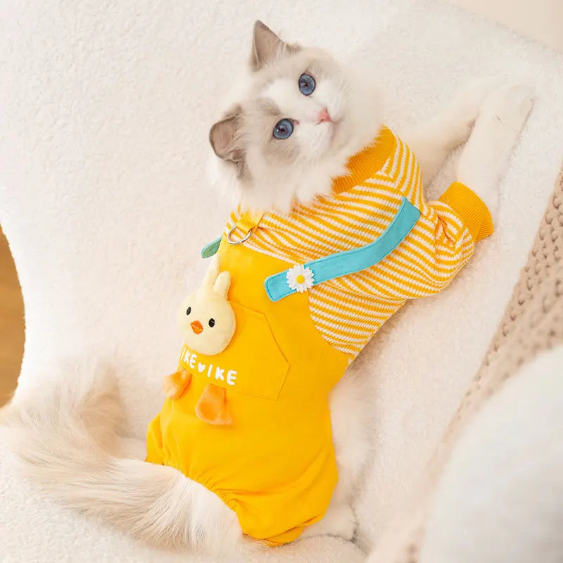 New Luxury Dog Clothes Puppy Costume Striped Jumpsuit Pet Clothes for Dog Sweatshirt Chihuahua French Bulldog Romper