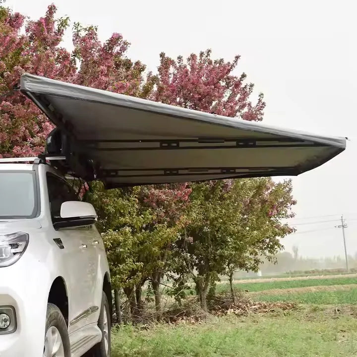 Weather-Resistant Vehicle-Mounted 180-Degree Outdoor Camping Freestanding Awning