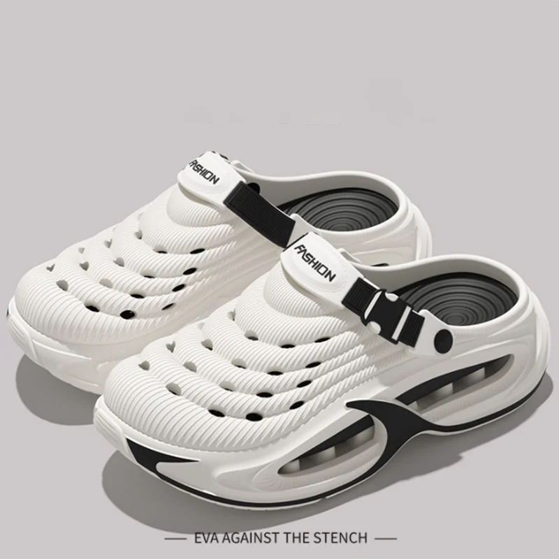 Big Size 38-49 Fashion Men's Summer Outdoor Sports Clogs Non Slip Soft Bottom Wading Beach Sandals Male Cozy Hollow Out Sandals
