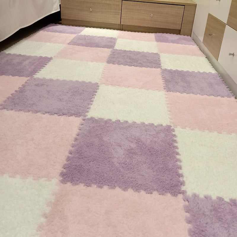Baldosas de alfombra de felpa
