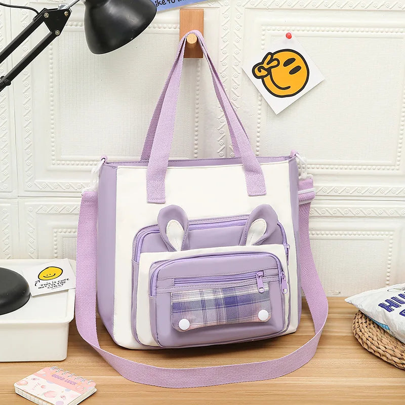 Bolso de hombro con orejas de conejo