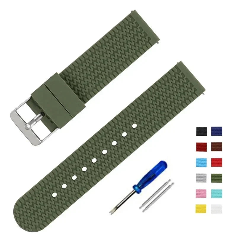 TicWatch Pro 5, Pro 3 & E3 Textured Silicone Sport Band