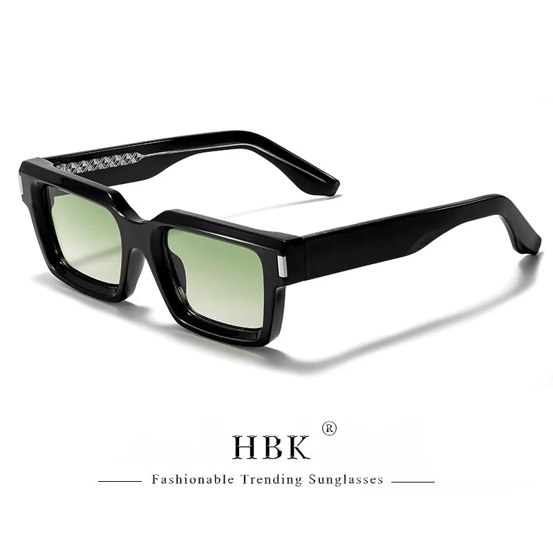 HBK Punk Vintage Square Men's  Sunglasses Brand Design Small Frame Sun Glasses Party Travel Glasses Gift Ideal Choice