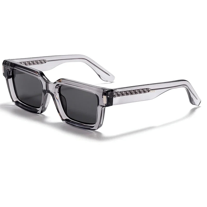 HBK Vintage Punk Men's Square Sunglasses Brand Design Small Frame Sun Glasses Party Travel Glasses Gift Ideal Choice