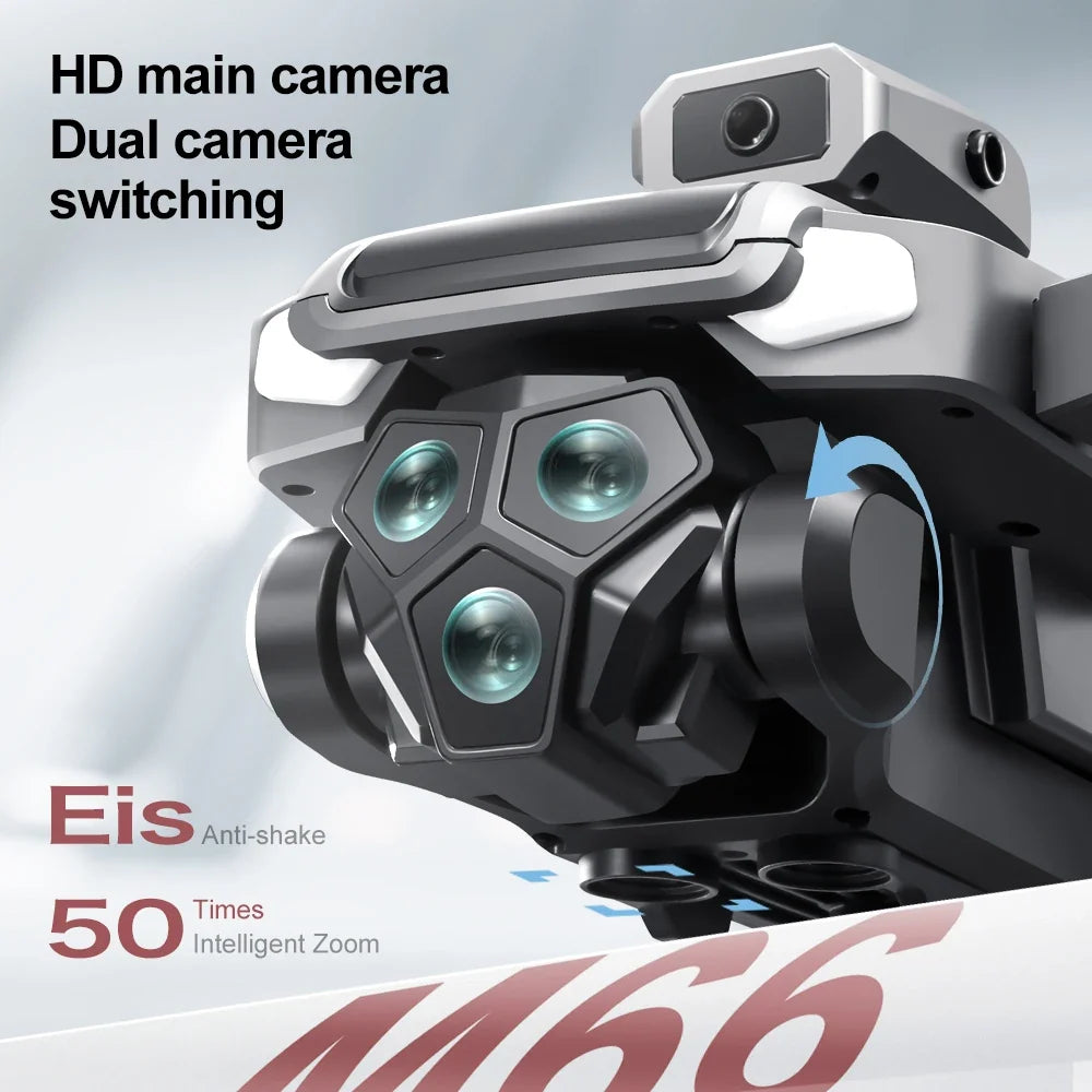 2026 New M66 Drone HD Folding Remote Control With Camera And Screen 5G FPV Camera Quadcopter Brushless Motor RC Quadcopter