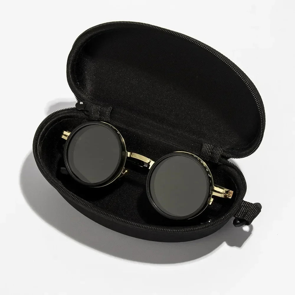 New ND2-400 Adjustable Dimming Glasses 9 Level UV400  Sunglasses With Glasse Case ND Filter Eyewear Outdoor