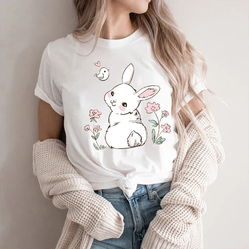 Camiseta de conejito primaveral adorable